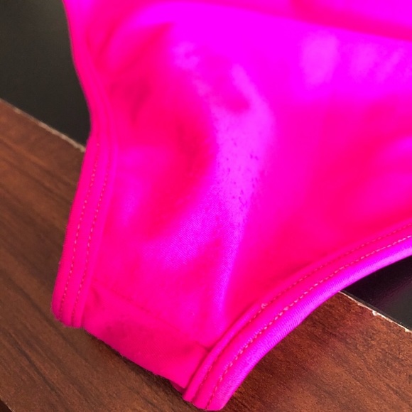 Lovers + Friends Neon Pink 1 PC Zipper Swimsuit - Picture 5 of 6